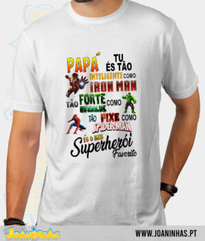 SuperHerois Pai T-shirt