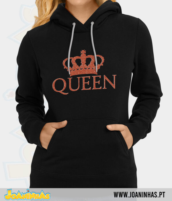 Sweatshirt com Capuz Queen Bronze
