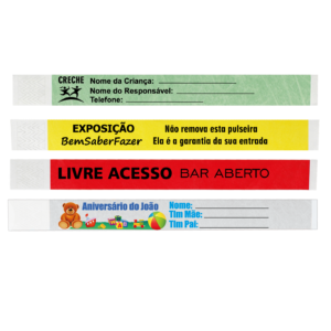 Pulseiras de Identificação Personalizadas
